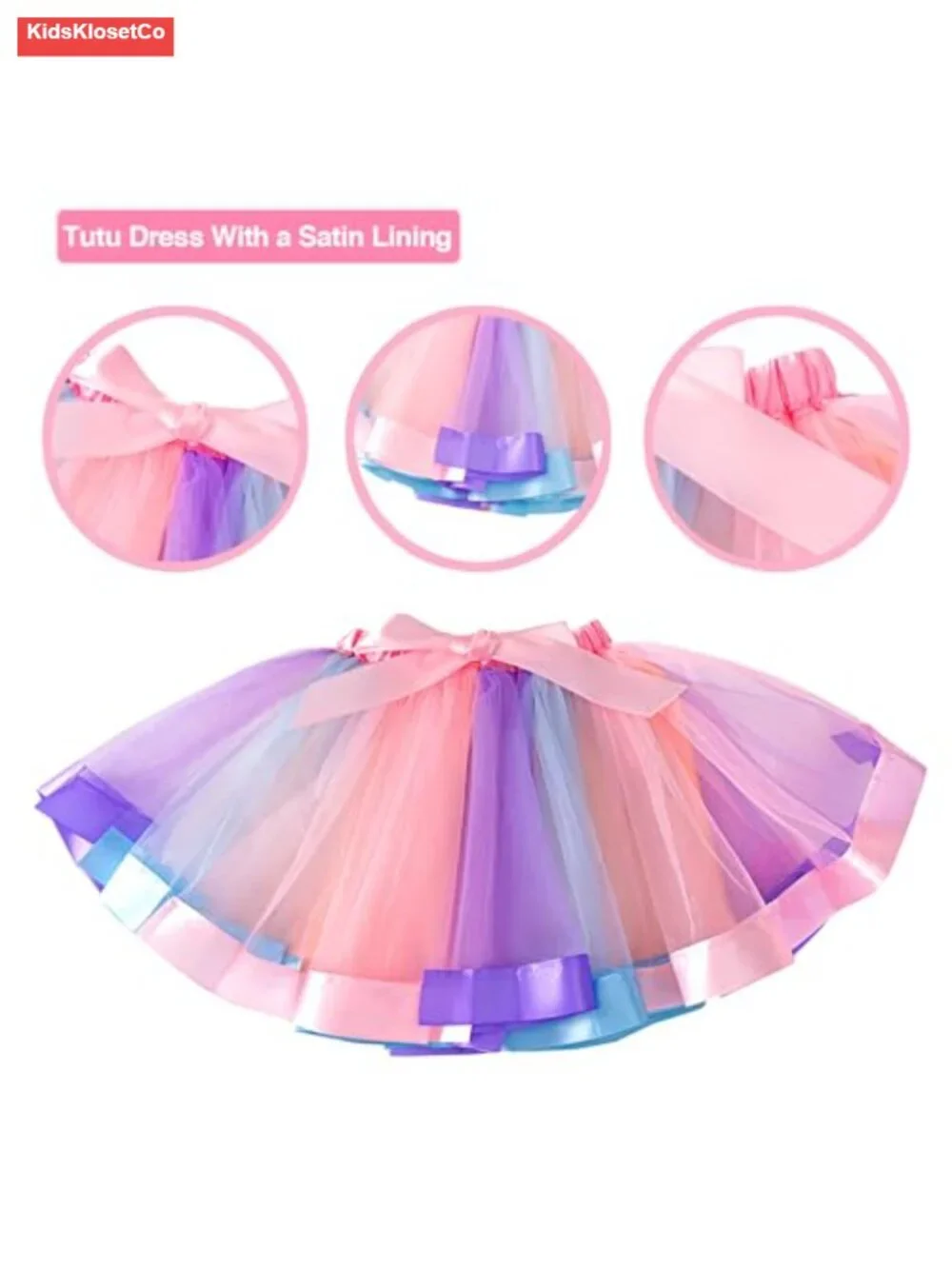Unicorn Birthday Outfit - Shirt, Tutu Skirt, Crown, Hair Bow & Satin Sash